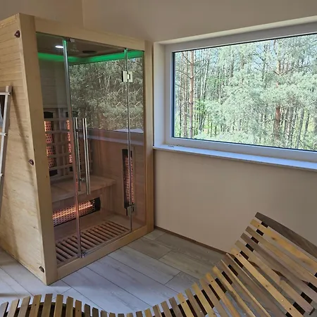 Prywatne Lesne Sauna I Wanna Z Hydromasazem Bez Limitu W Cenie Na Wylacznosc W Drewnianym Domku Niedaleko Warszawa Chalet
